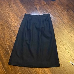 Vintage Richard Evans Wool Lined Skirt with Pockets
